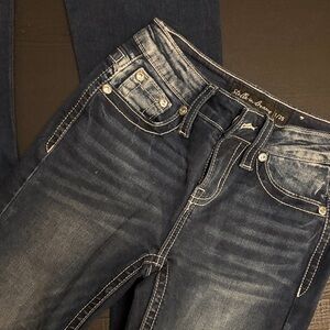 Dark Blue Boot Cut Jeans